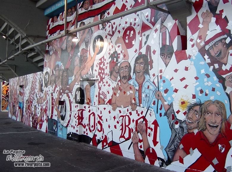 Murales de la Pasión Millonaria - Tribuna Enrique Omar Sivori 4